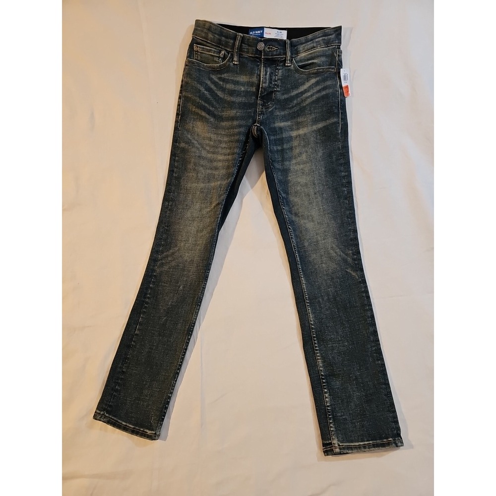 Old Navy‎ 360 Stretch Slim Jeans Whiskered Sand Wash Women's 26 X 30 NEW